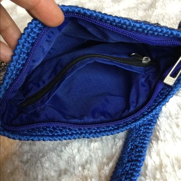 💎5xHP!💎Hand Beaded Crystal Flowers Crossbody Bag - Picture 3 of 9